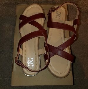 Journey Collection Criss Cross Sandals